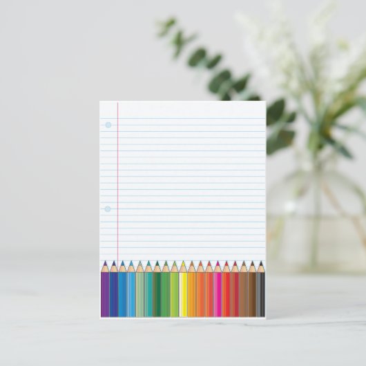 色鉛筆 ポストカード (スタンド正面)