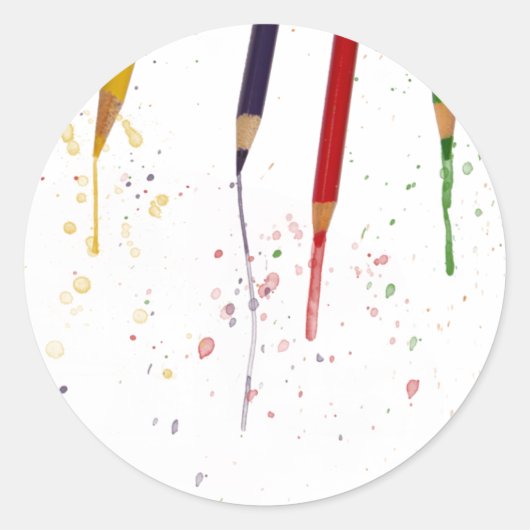 色鉛筆 ラウンドシール (正面)