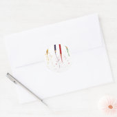 色鉛筆 ラウンドシール (封筒)