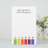 色鉛筆 便箋 (スタンド正面)