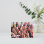 色鉛筆 名刺 (スタンド正面)