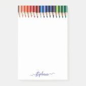 色鉛筆（名前） ポストイット (正面)