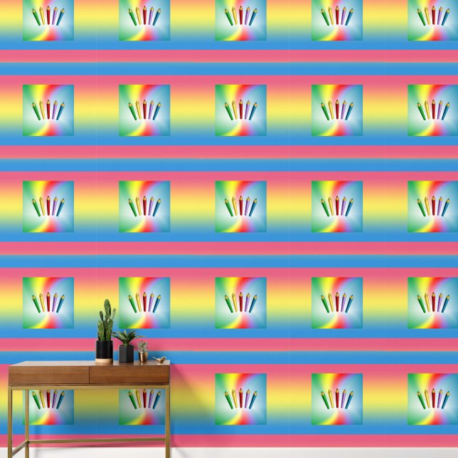 色鉛筆 壁紙 (廊下)