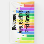 色鉛筆 横断幕 (縦)