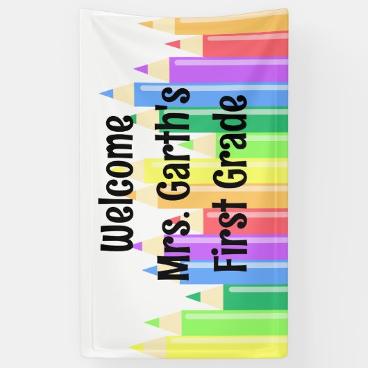 色鉛筆 横断幕 (縦)