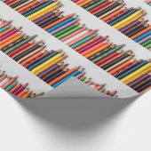 色鉛筆、絵を描色の数々のアーティストツール ラッピングペーパー (角)