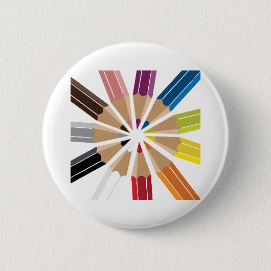 色鉛筆 缶バッジ (正面)