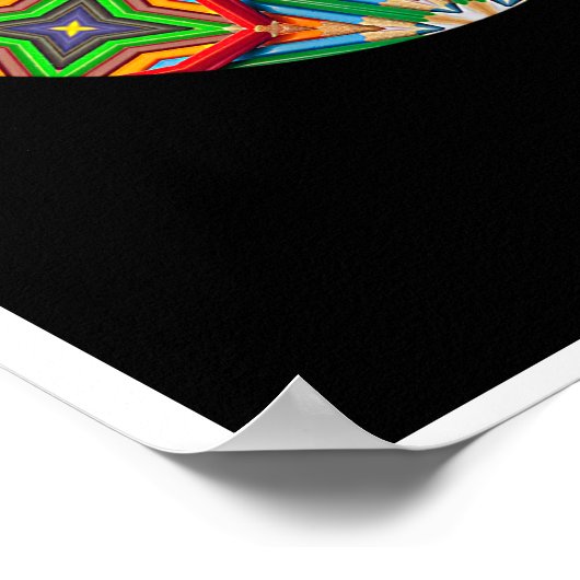 色鉛筆 – Kaleidoscopic Destiny Poster ポスター (角)