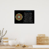 色鉛筆 – Kaleidoscopic Destiny Poster ポスター (キッチン)