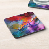 「色電流」コンテンポラリー抽象芸術 コースター (左側)
