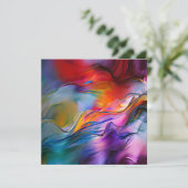 「色電流」コンテンポラリー抽象芸術 サンキューカード (スタンド正面)