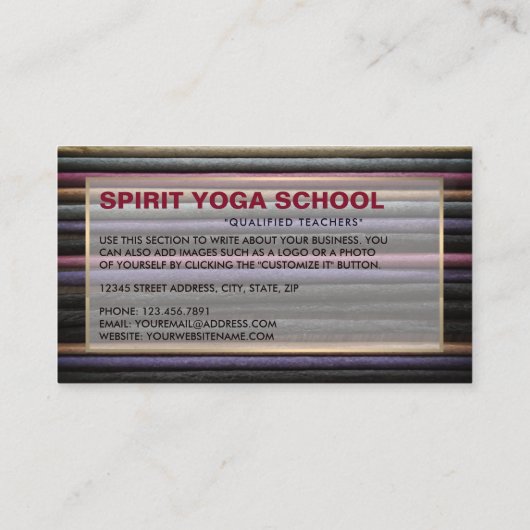 色香ヨガ先生 名刺 (裏面)