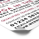 色香、ヨガクラス広告ズ ポスター (角)