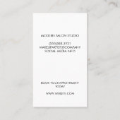 色髪 サロンはさみ |美しい 予約カード (裏面)