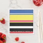 色鮮やかなおもしろい誕生日パーティー スタンダードランチョンナプキン (インサイチュ)