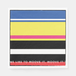 色鮮やかなおもしろい誕生日パーティー スタンダードランチョンナプキン