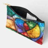 色鮮やかなはっきりしたアクセサリーバッグ アクセサリーポーチ (見開き)