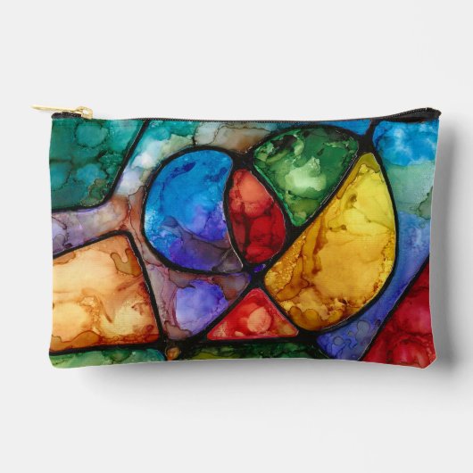 色鮮やかなはっきりしたアクセサリーバッグ アクセサリーポーチ (正面)