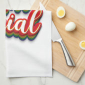 色鮮やかなアンチ社会 キッチンタオル (四つ折り)