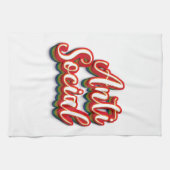 色鮮やかなアンチ社会 キッチンタオル (横)