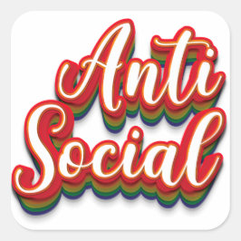 色鮮やかなアンチ社会 スクエアシール