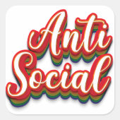色鮮やかなアンチ社会 スクエアシール (正面)