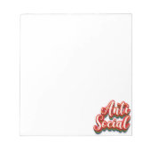 色鮮やかなアンチ社会 ノートパッド (正面)