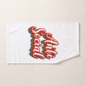 色鮮やかなアンチ社会 バスタオルセット (ハンドタオル)