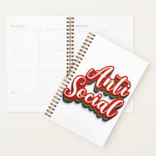色鮮やかなアンチ社会 プランナー手帳 (ディスプレー)