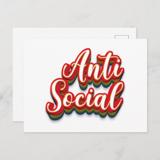 色鮮やかなアンチ社会 ポストカード (正面/裏面)