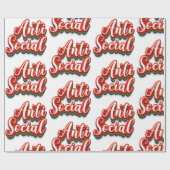 色鮮やかなアンチ社会 ラッピングペーパー (フラット)