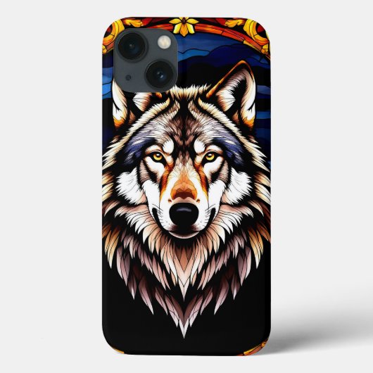 色鮮やかなオオカミの肖像 Case-Mate iPhoneケース (裏面)