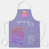 色鮮やかなオールオーバープリントエプロン蛇甘い大 エプロン (正面)
