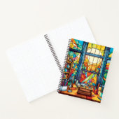 色鮮やかなステンドグラス教室 ノートブック (内部)