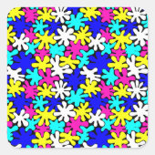 色鮮やかなスポットクラシックの丸シール スクエアシール (正面)