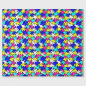 色鮮やかなスポットラッピング紙 ラッピングペーパー (フラット)