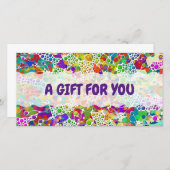 色鮮やかなドットらせん状絵画ハンド2 (正面/裏面)