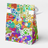 色鮮やかなドットらせん状絵画ハンド2 フェイバーボックス (裏面サイド)