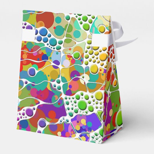 色鮮やかなドットらせん状絵画ハンド2 フェイバーボックス (裏面サイド)