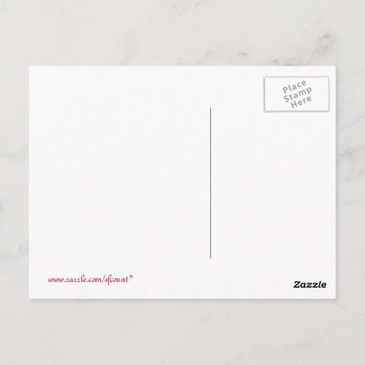 色鮮やかなバラと黄色はがき ポストカード (裏面)