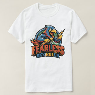 色鮮やかなパラシュートを操る無畏なスカイダイバー Tシャツ