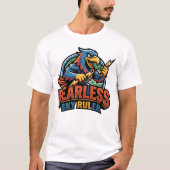 色鮮やかなパラシュートを操る無畏なスカイダイバー Tシャツ (正面)