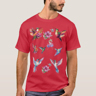 色鮮やかなファンタジー鳥の友人 Tシャツ