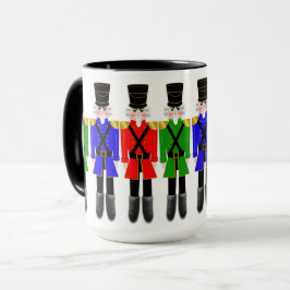 色鮮やかな兵士のラインアップ付きくるみクラッカーマグカップ マグカップ