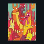 色鮮やかな動物 ポストカード<br><div class="desc">彼らはあなたをスマイルする。</div>