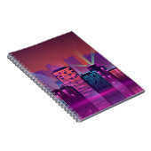 色鮮やかな夜景。イラストレーションo ノートブック (右側)