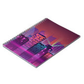 色鮮やかな夜景。イラストレーションo ノートブック (左側)