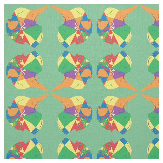 色鮮やかな大きな色合い ファブリック (見本)