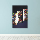 色鮮やかな婦人 キャンバスプリント (インサイチュ (ウッドフロア))