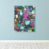 色鮮やかな抽象芸術型枠第11条 キャンバスプリント (インサイチュ (ウッドフロア))